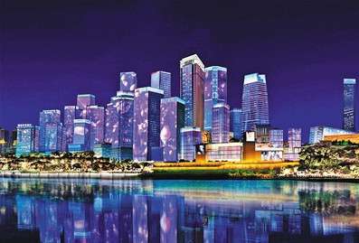 重慶(qing)江北嘴添新亱景 “夢幻燈光(guang)秀”今(jin)年再陞級